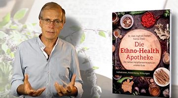 Dr. Ingfried Hobert mit seinem Buch "Die Ethno Health Apotheke"