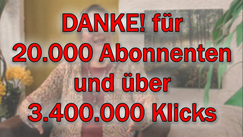 Antje Tittelmeier bedankt sich für 20.000 Abonnenten und 3.400.000 Klicks